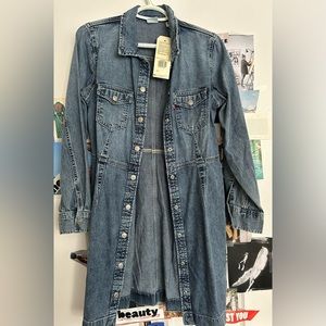 Levi’s denim dress, never worn, with tags, size M
